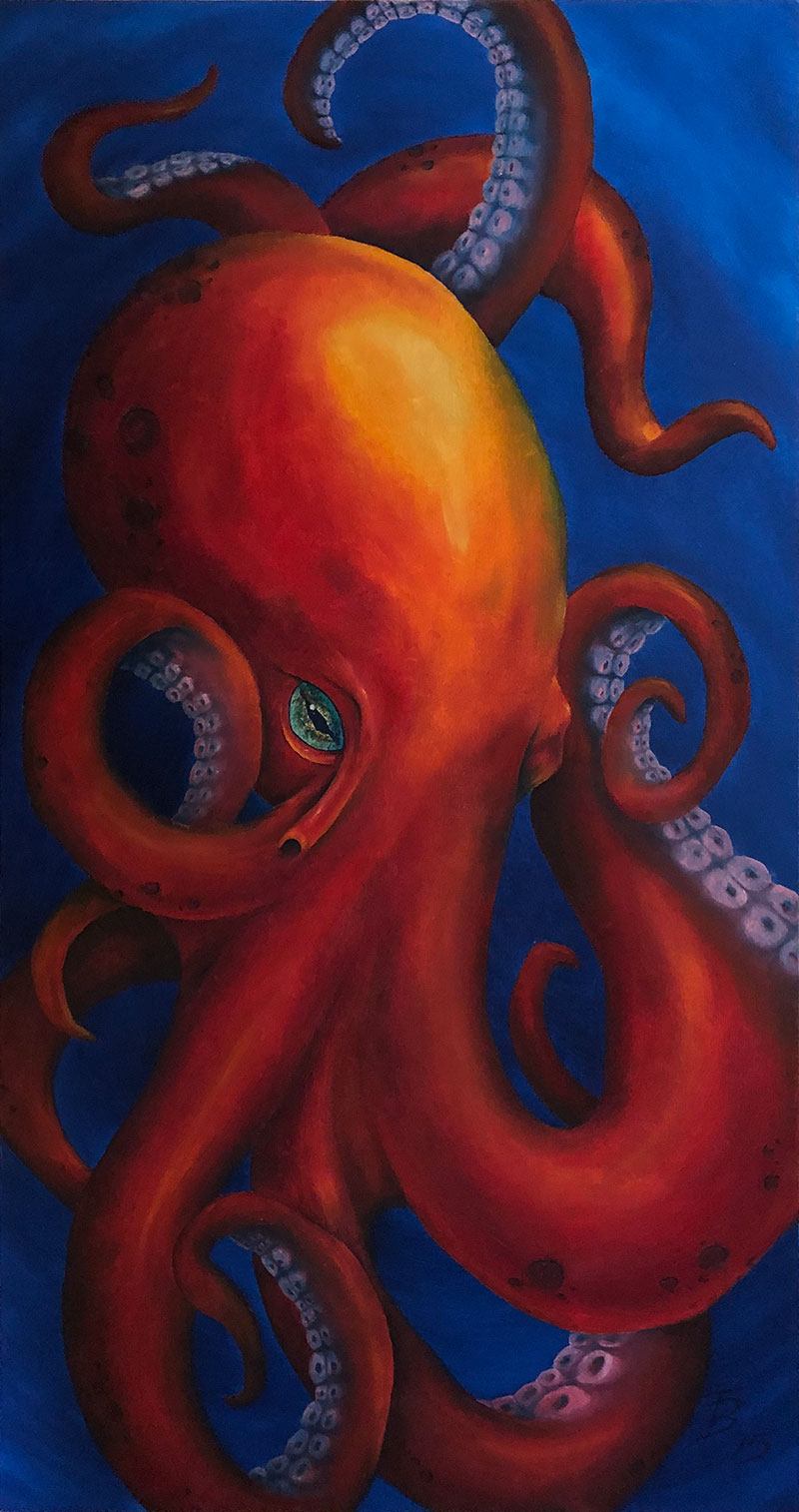 Octopus painting